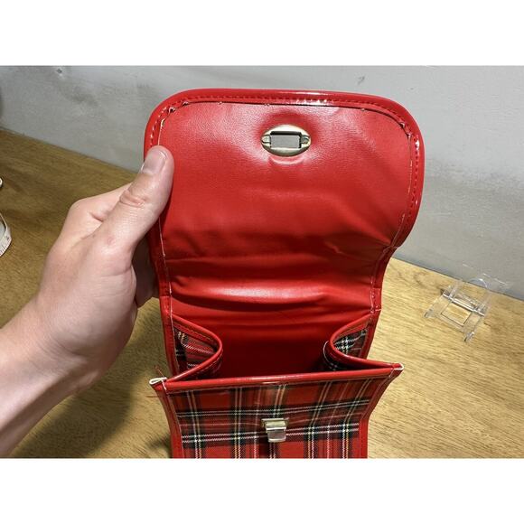 Vintage Sanrio Hello Kitty Mini Purse Plaid Clutch 1996 Hello Kitty - Picture 8 of 10